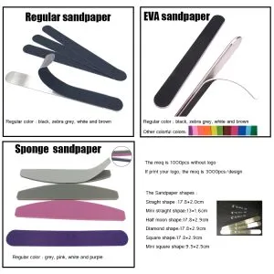 replaceable sandpaper nail file