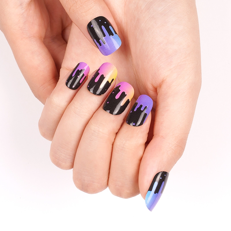 summer beach-themed nail wraps(2)