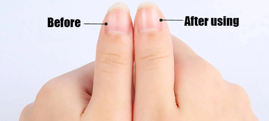 sponge nail buffer before and after